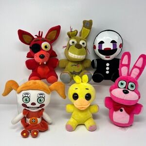 Five Nights at Freddys Plush Foxy Springtrap Puppet Chica Bonnet Circus Baby lot